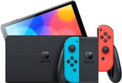 Nintendo Switch – OLED Model, červená/modrá
